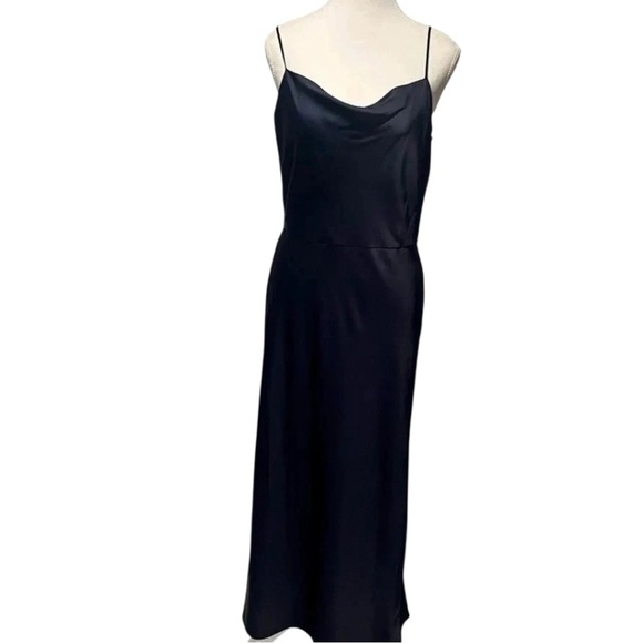 Vince Classic Navy Blue Slip Dress - Picture 4 of 8
